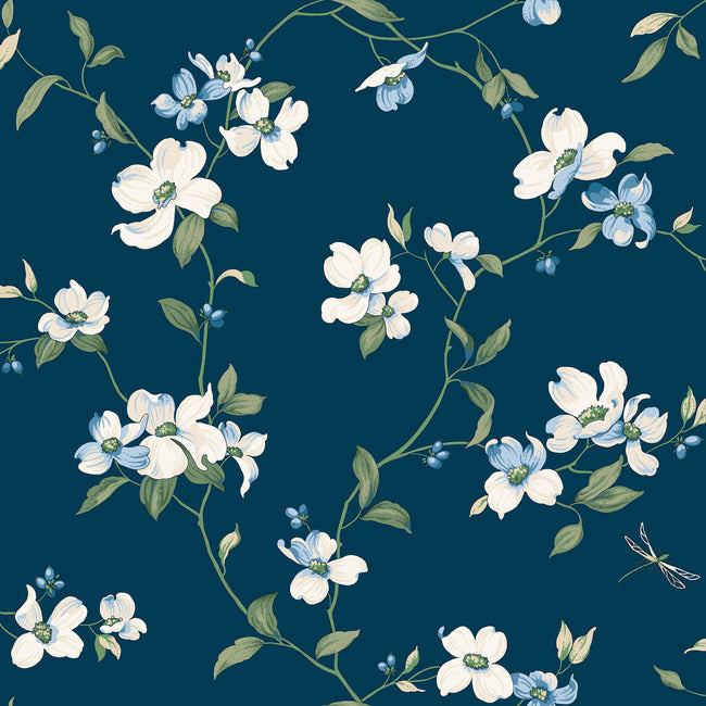 BLOOMS SECOND EDITION DOGWOOD WALLPAPER