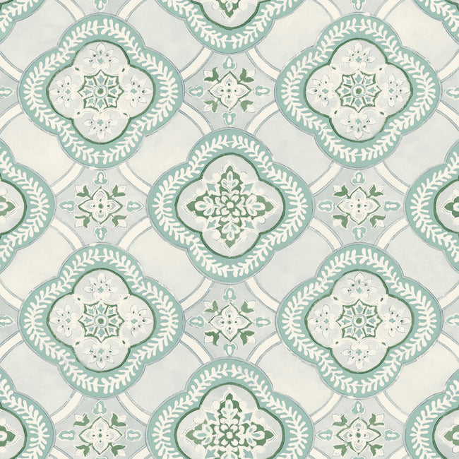 GREENHOUSE GARDEN TRELLIS WALLPAPER