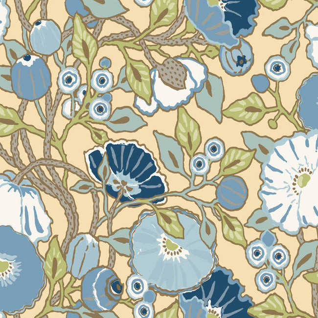 GREENHOUSE VINCENT POPPIES WALLPAPER