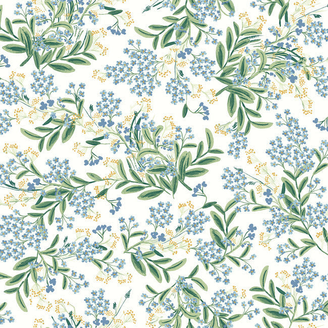 RIFLE PAPER CO. SECOND EDITION CORNFLOWER WALLPAPER