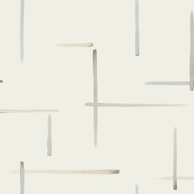 ARTISTIC ABSTRACTS GILDED SUMI-E WALLPAPER