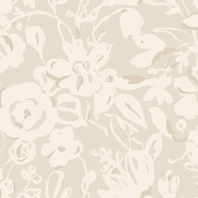 BLOOMS SECOND EDITION BRUSHSTROKE FLORAL WALLPAPER