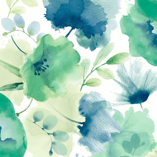 BLOOMS SECOND EDITION WATERCOLOR BOUQUET WALLPAPER