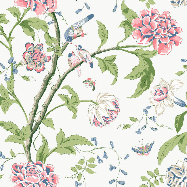 BLOOMS SECOND EDITION TEAHOUSE FLORAL WALLPAPER