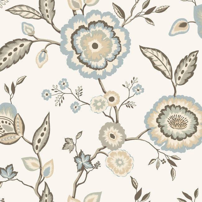 GREENHOUSE DAHLIA BLOOMS WALLPAPER