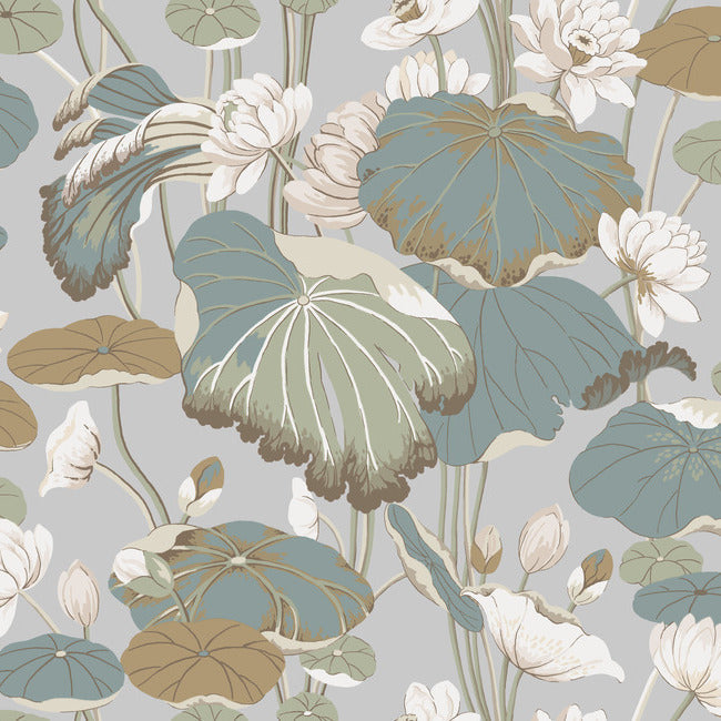 GREENHOUSE LOTUS POND WALLPAPER