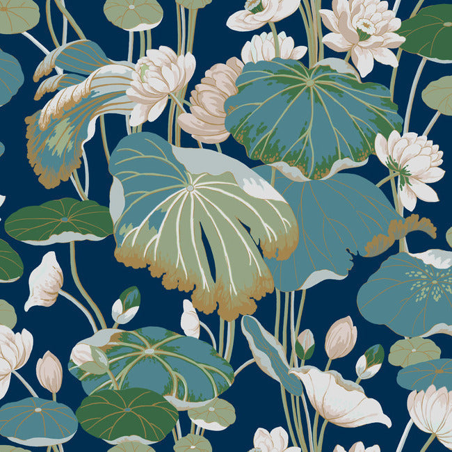 GREENHOUSE LOTUS POND WALLPAPER