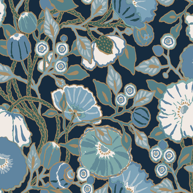 GREENHOUSE VINCENT POPPIES WALLPAPER