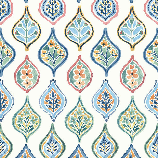 MEDITERRANEAN MARKETPLACE MOTIF WALLPAPER