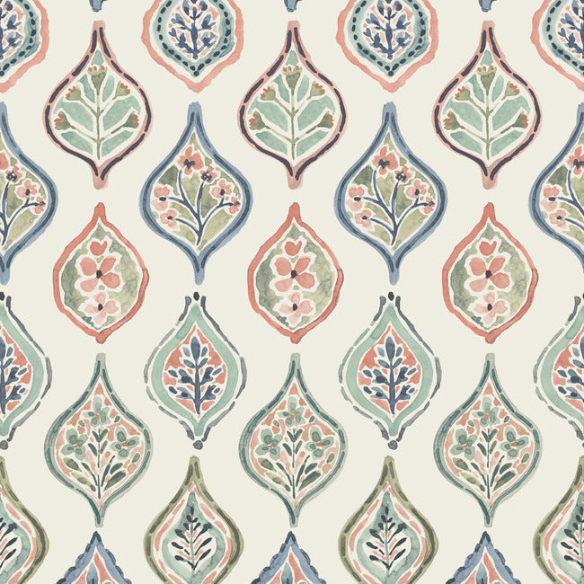 MEDITERRANEAN MARKETPLACE MOTIF WALLPAPER