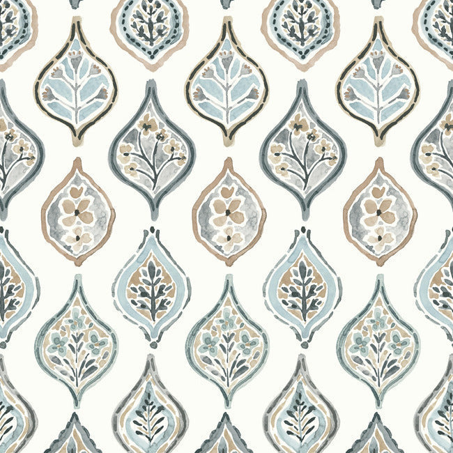MEDITERRANEAN MARKETPLACE MOTIF WALLPAPER