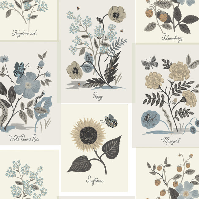 RIFLE PAPER CO. SECOND EDITION BOTANICAL PRINTS WALLPAPER