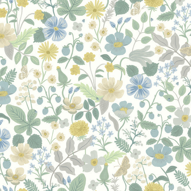 RIFLE PAPER CO. SECOND EDITION STRAWBERRY FIELDS WALLPAPER