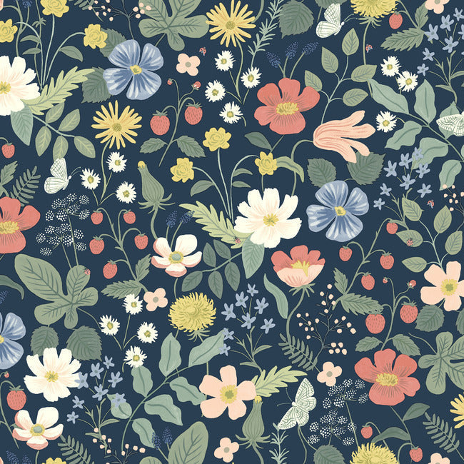 RIFLE PAPER CO. SECOND EDITION STRAWBERRY FIELDS WALLPAPER