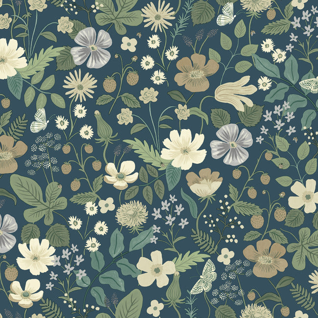 RIFLE PAPER CO. SECOND EDITION STRAWBERRY FIELDS WALLPAPER