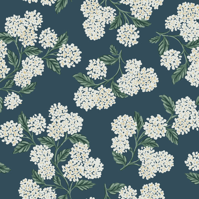 RIFLE PAPER CO. SECOND EDITION HYDRANGEA WALLPAPER