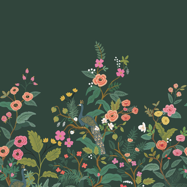 RIFLE PAPER CO. SECOND EDITION PEACOCK MURAL
