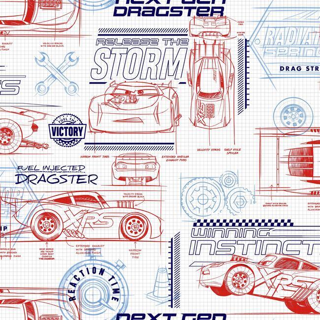 DISNEY KID VOL 4 DISNEY AND PIXAR CARS SCHEMATIC WALLPAPER