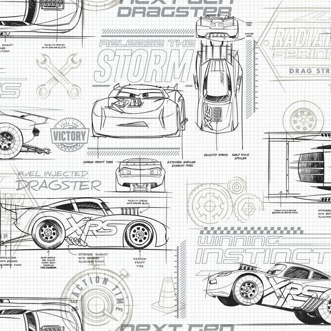 DISNEY KID VOL 4 DISNEY AND PIXAR CARS SCHEMATIC WALLPAPER