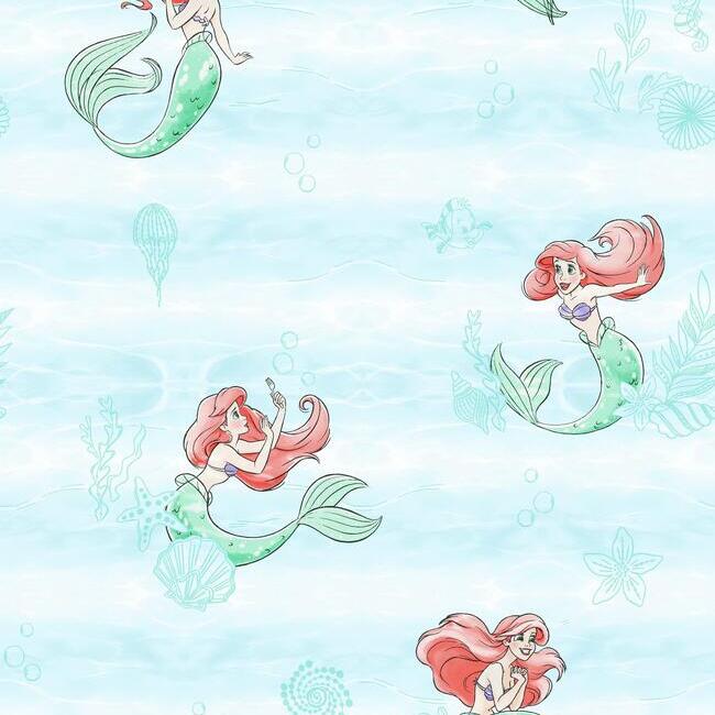 DISNEY KID VOL 4 DISNEY THE LITTLE MERMAID SWIM WALLPAPER
