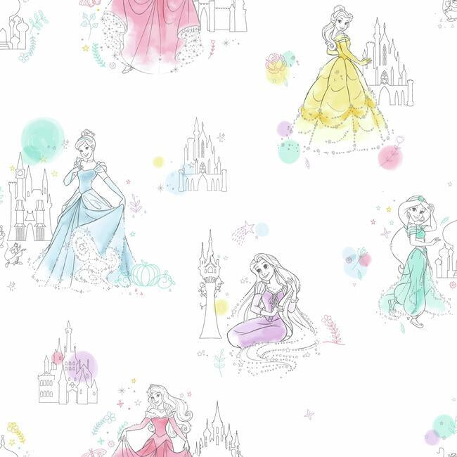 DISNEY KID VOL 4 DISNEY PRINCESS PRETTY ELEGANT WALLPAPER