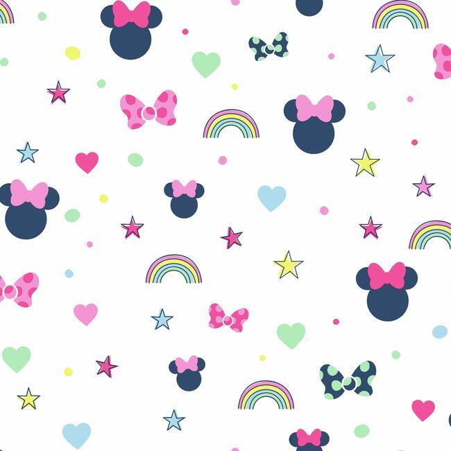 DISNEY KID VOL 4 DISNEY MINNIE MOUSE RAINBOW WALLPAPER