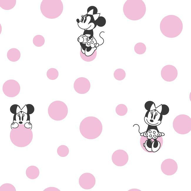 DISNEY KID VOL 4 MINNIE DOTS WALLPAPER