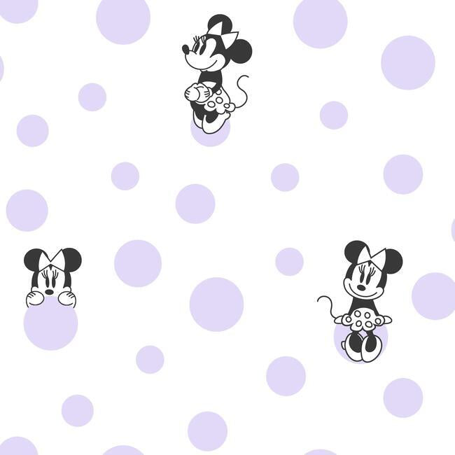 DISNEY KID VOL 4 DISNEY MINNIE MOUSE DOTS WALLPAPER