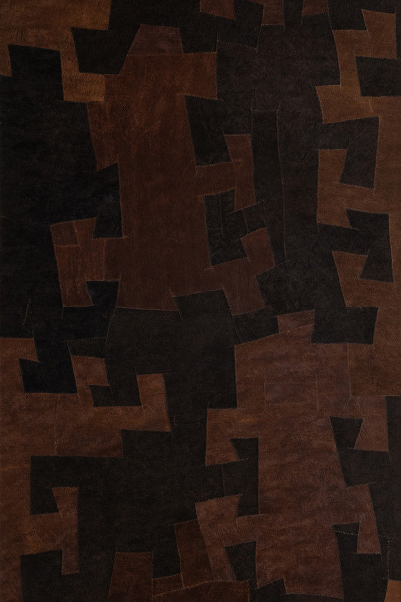 BARK CLOTH WALLPAPER PANORAMIQUE BLACK BROWN