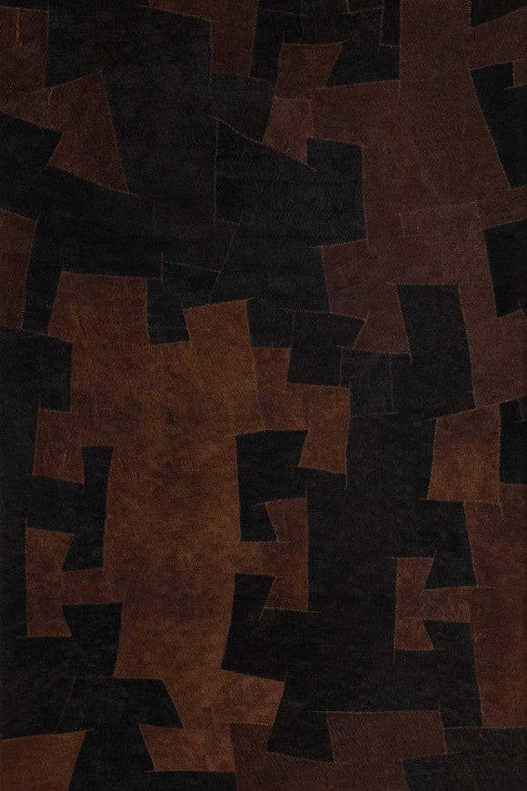 BARK CLOTH WALLPAPER PANORAMIQUE BLACK BROWN